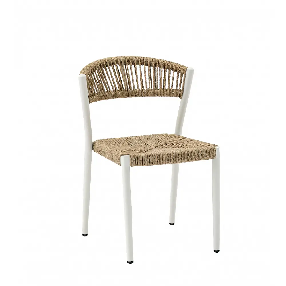 Dijon, Alu./Wicker Armchair - Αλουμίνιο - 59.5x54x77 cm