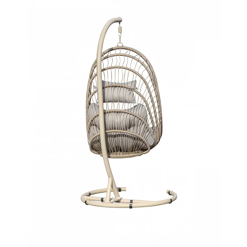 Boom Swing/Beige, Hanging Swing - Αλουμίνιο - 105x122x197 cm