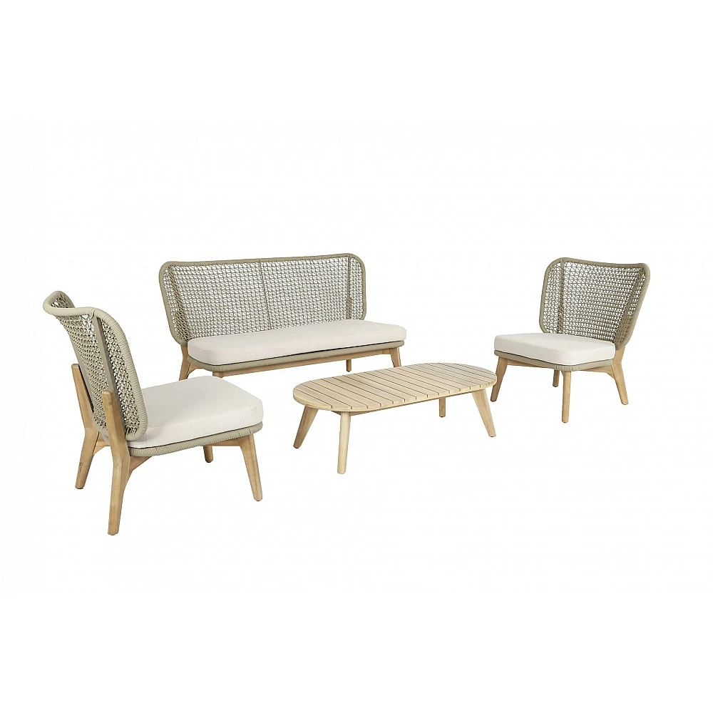 Athens-2 Lounge Set of 4pcs - Ξύλο