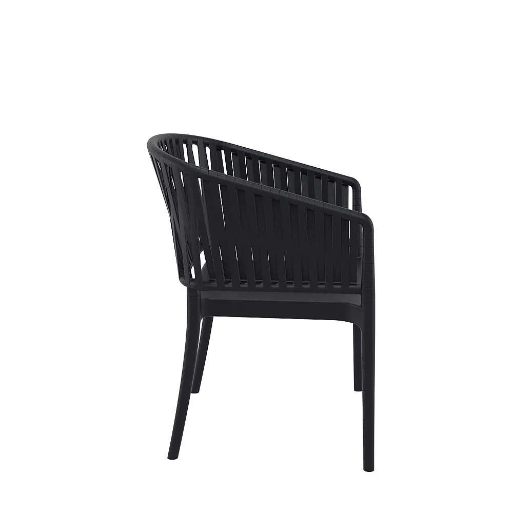 Portofino/P Armchair Black - Πολυπροπυλένιο - 58x58x80 cm