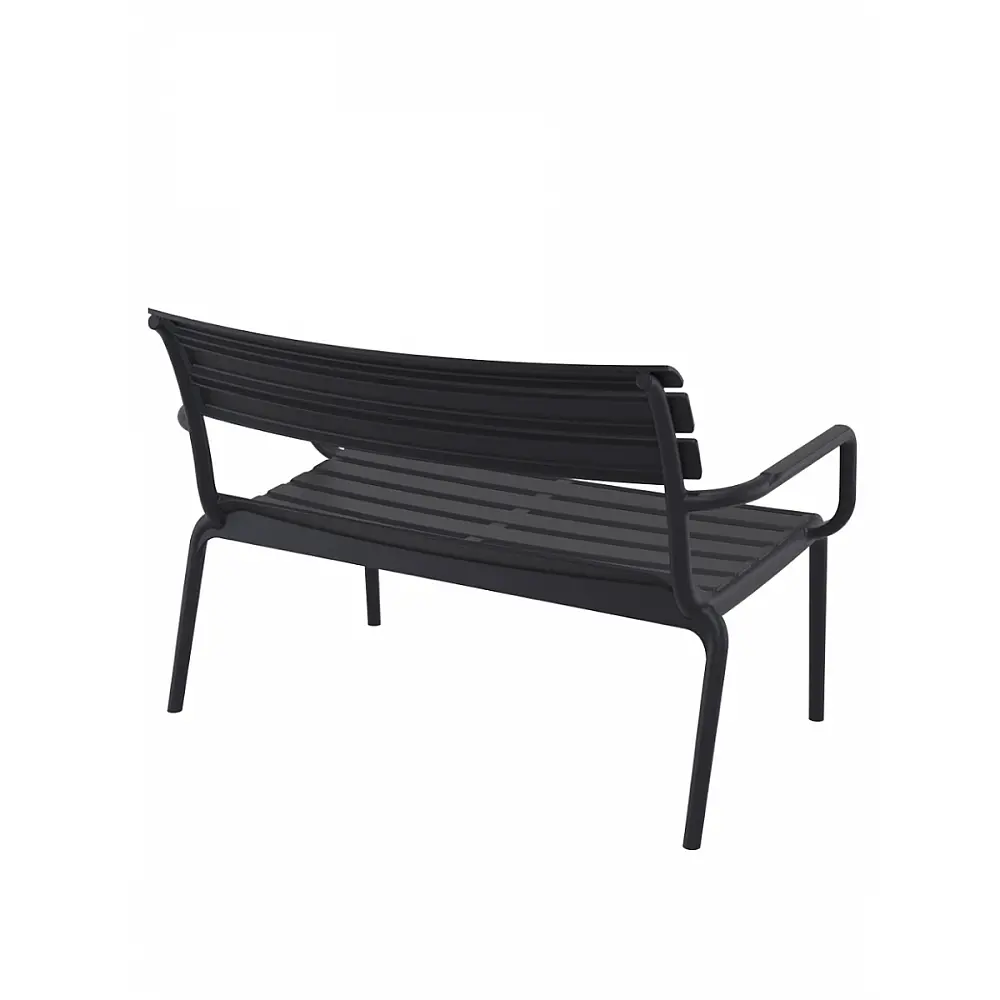 Paris/D Sofa Black - Πολυπροπυλένιο - 70x116x75 cm
