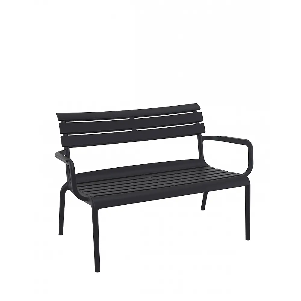 Paris/D Sofa Black - Πολυπροπυλένιο - 70x116x75 cm