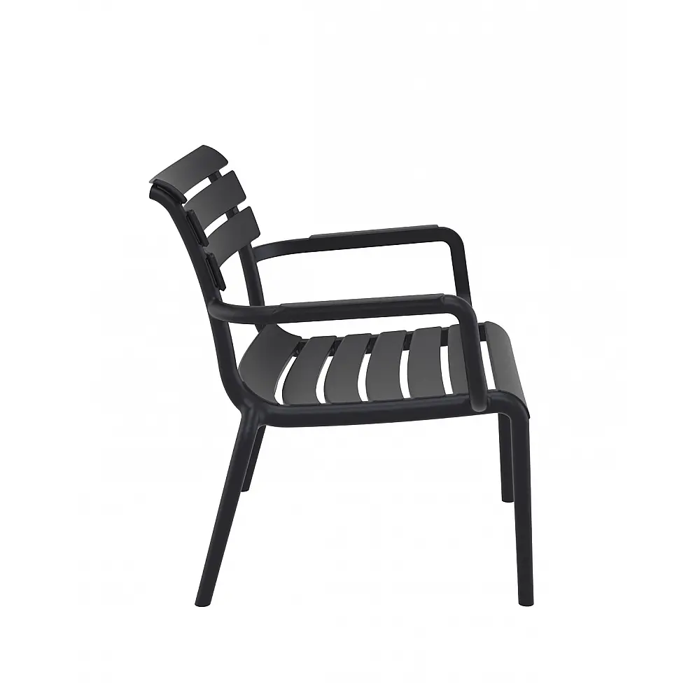 Paris/P-L Lounge Armchair Black - Πολυπροπυλένιο - 70x68x76 cm