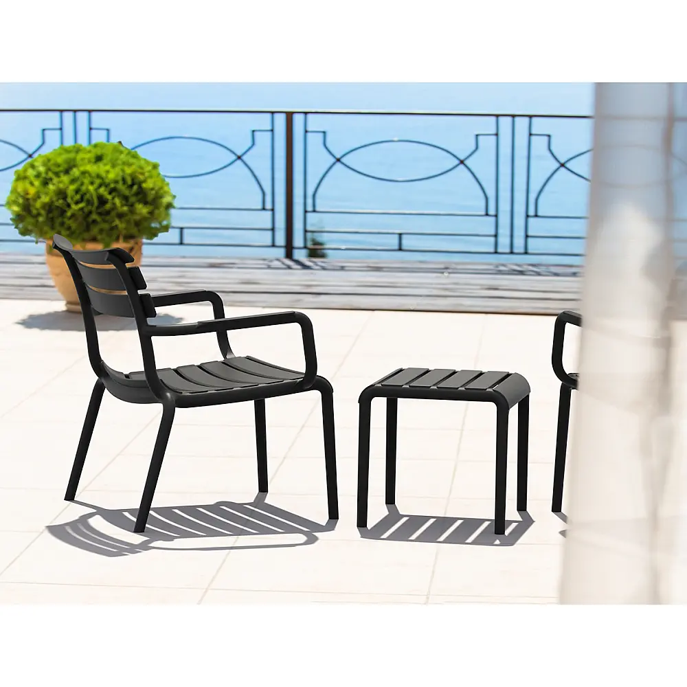 Paris/P-L Lounge Armchair Black - Πολυπροπυλένιο - 70x68x76 cm Paris/P-L Lounge Armchair Black - Πολυπροπυλένιο - 70x68x76 cm