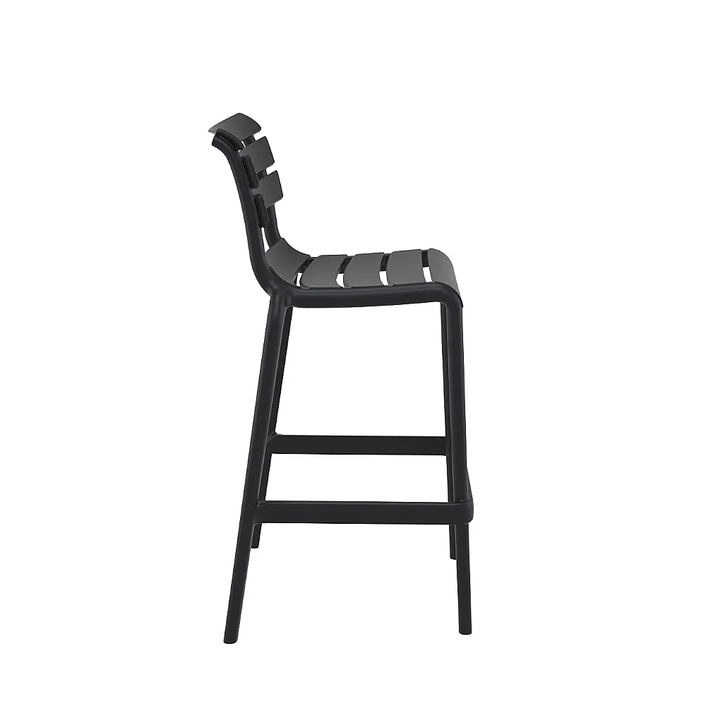Helen/S-75 Barstool Black - Πολυπροπυλένιο - 55x53x105 cm