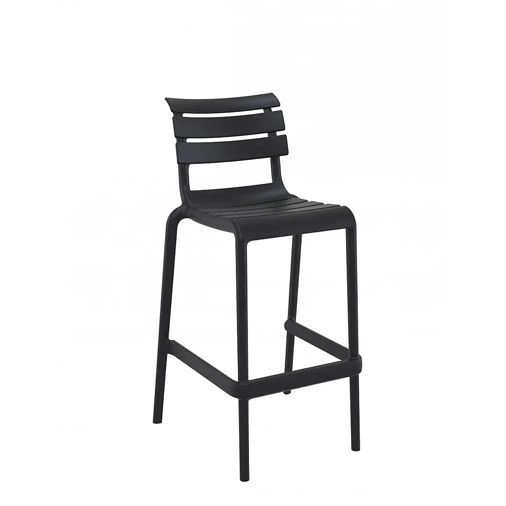 Helen/S-75 Barstool Black - Πολυπροπυλένιο - 55x53x105 cm