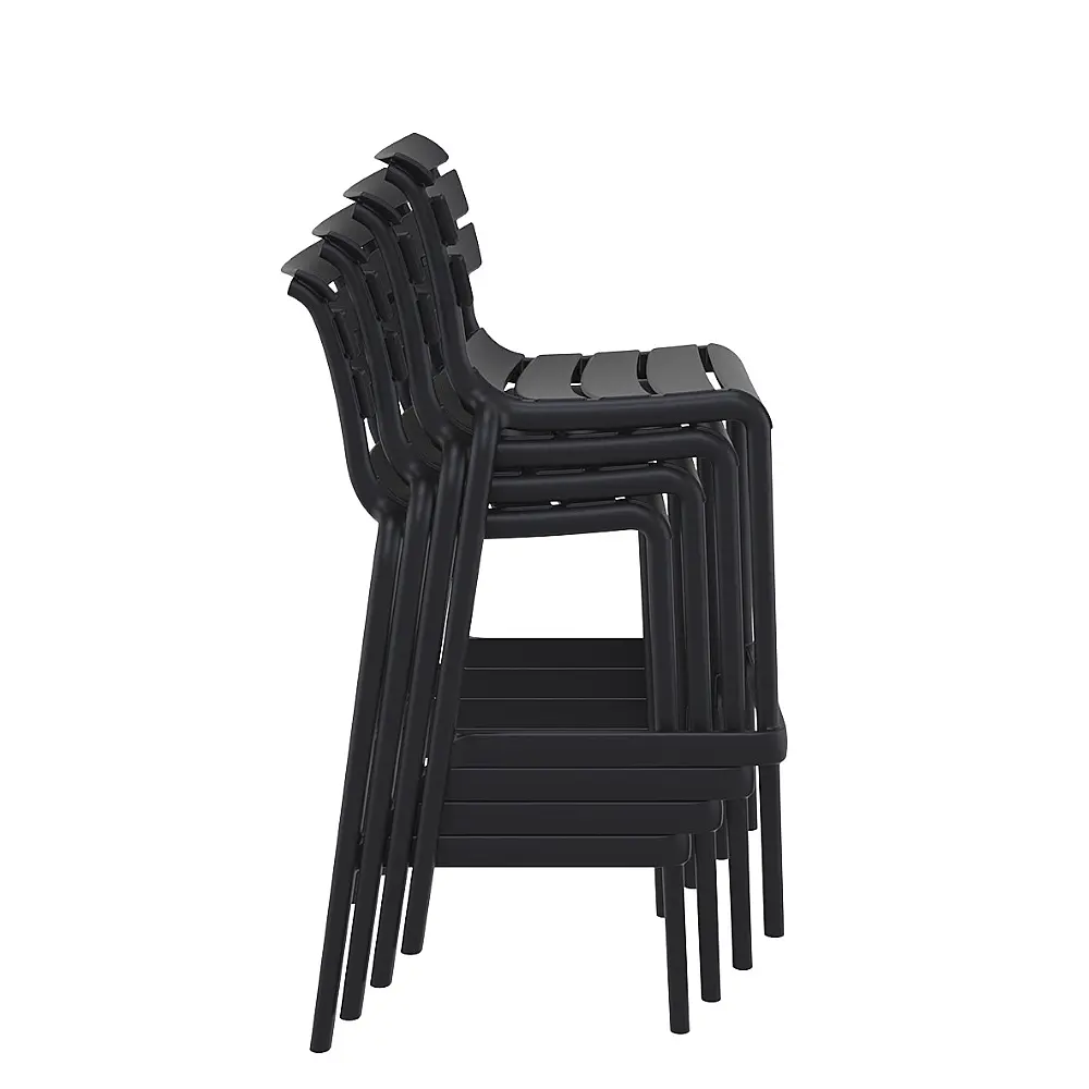Helen/S-75 Barstool Black - Πολυπροπυλένιο - 55x53x105 cm Helen/S-75 Barstool Black - Πολυπροπυλένιο - 55x53x105 cm