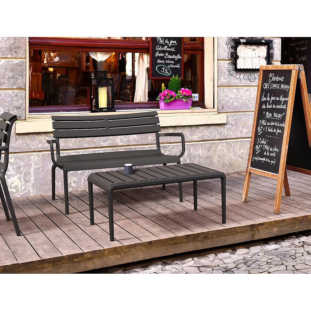 Paris/T-90x50xY.40cm Table Black - Πολυπροπυλένιο - 50x90x40 cm Paris/T-90x50xY.40cm Table Black - Πολυπροπυλένιο - 50x90x40 cm