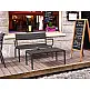 Paris/T-90x50xY.40cm Table Black - Πολυπροπυλένιο - 50x90x40 cm Paris/T-90x50xY.40cm Table Black - Πολυπροπυλένιο - 50x90x40 cm