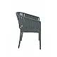 Portofino/P Armchair Dark Grey - Πολυπροπυλένιο - 58x58x80 cm