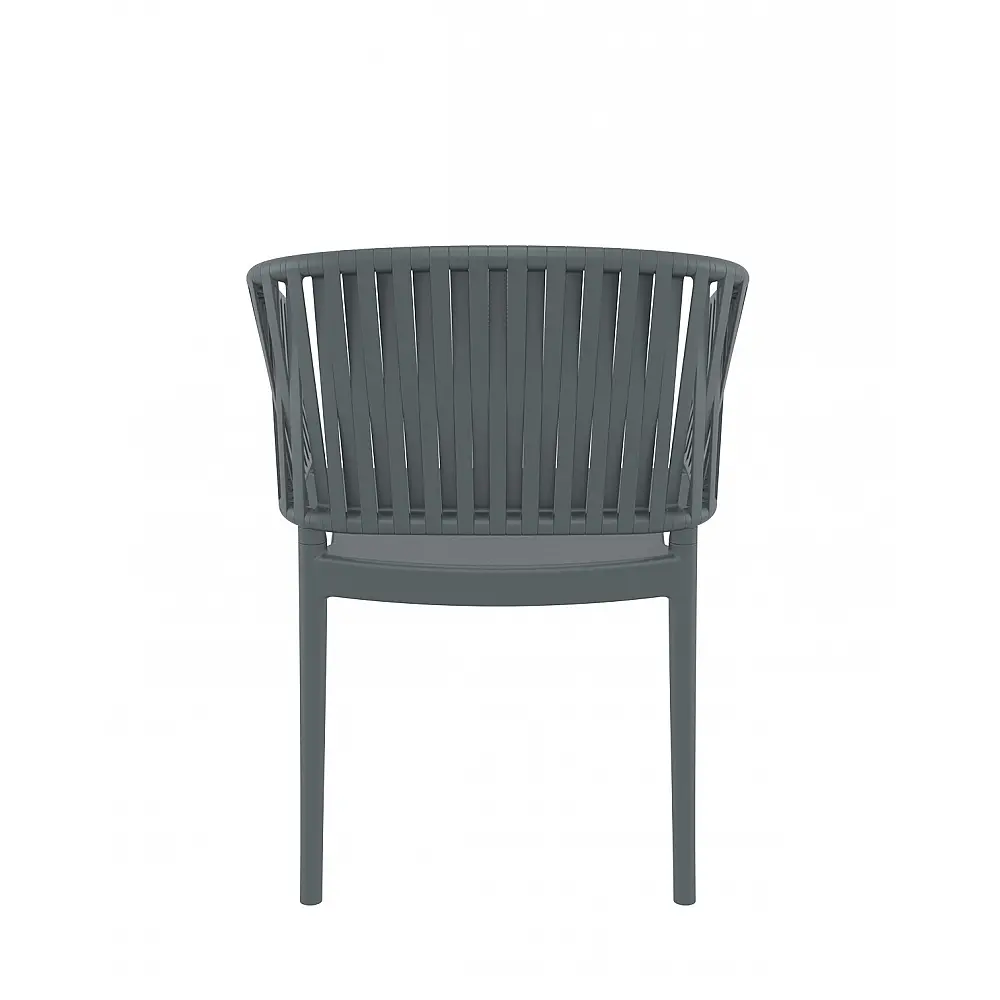 Portofino/P Armchair Dark Grey - Πολυπροπυλένιο - 58x58x80 cm