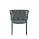 Portofino/P Armchair Dark Grey - Πολυπροπυλένιο - 58x58x80 cm