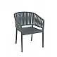 Portofino/P Armchair Dark Grey - Πολυπροπυλένιο - 58x58x80 cm