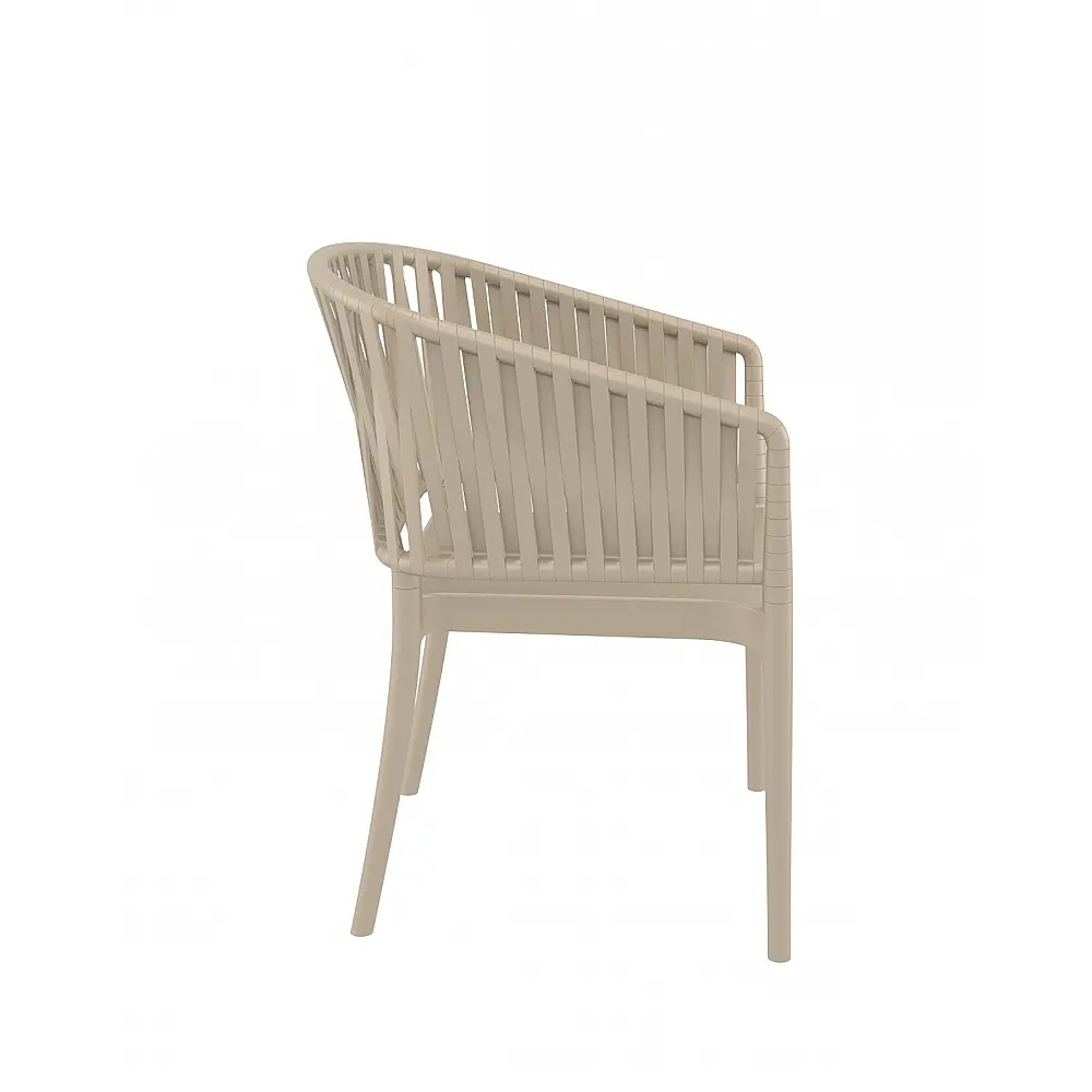 Portofino/P Armchair Taupe - Πολυπροπυλένιο - 58x58x80 cm