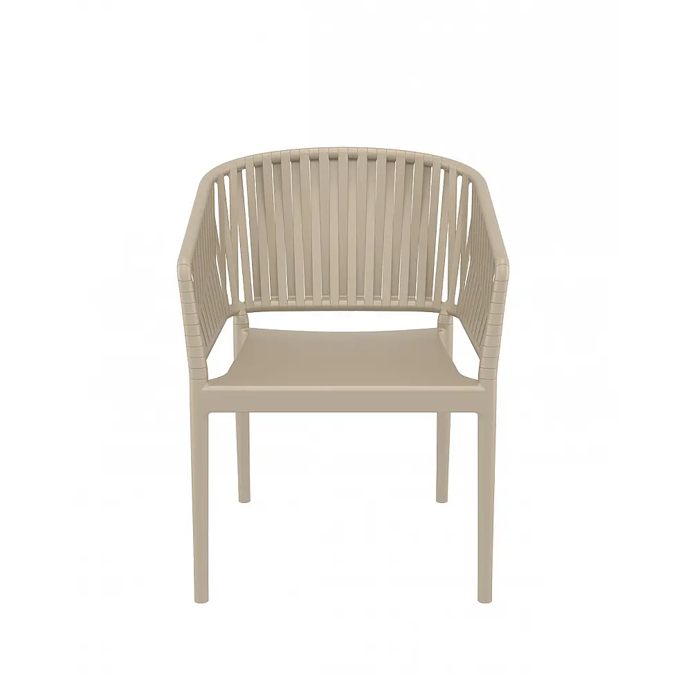 Portofino/P Armchair Taupe - Πολυπροπυλένιο - 58x58x80 cm
