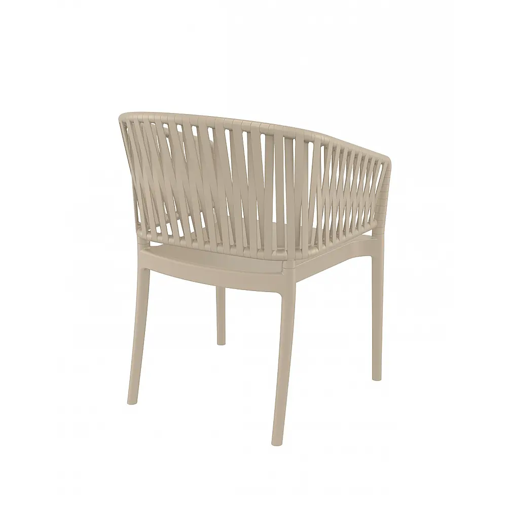 Portofino/P Armchair Taupe - Πολυπροπυλένιο - 58x58x80 cm