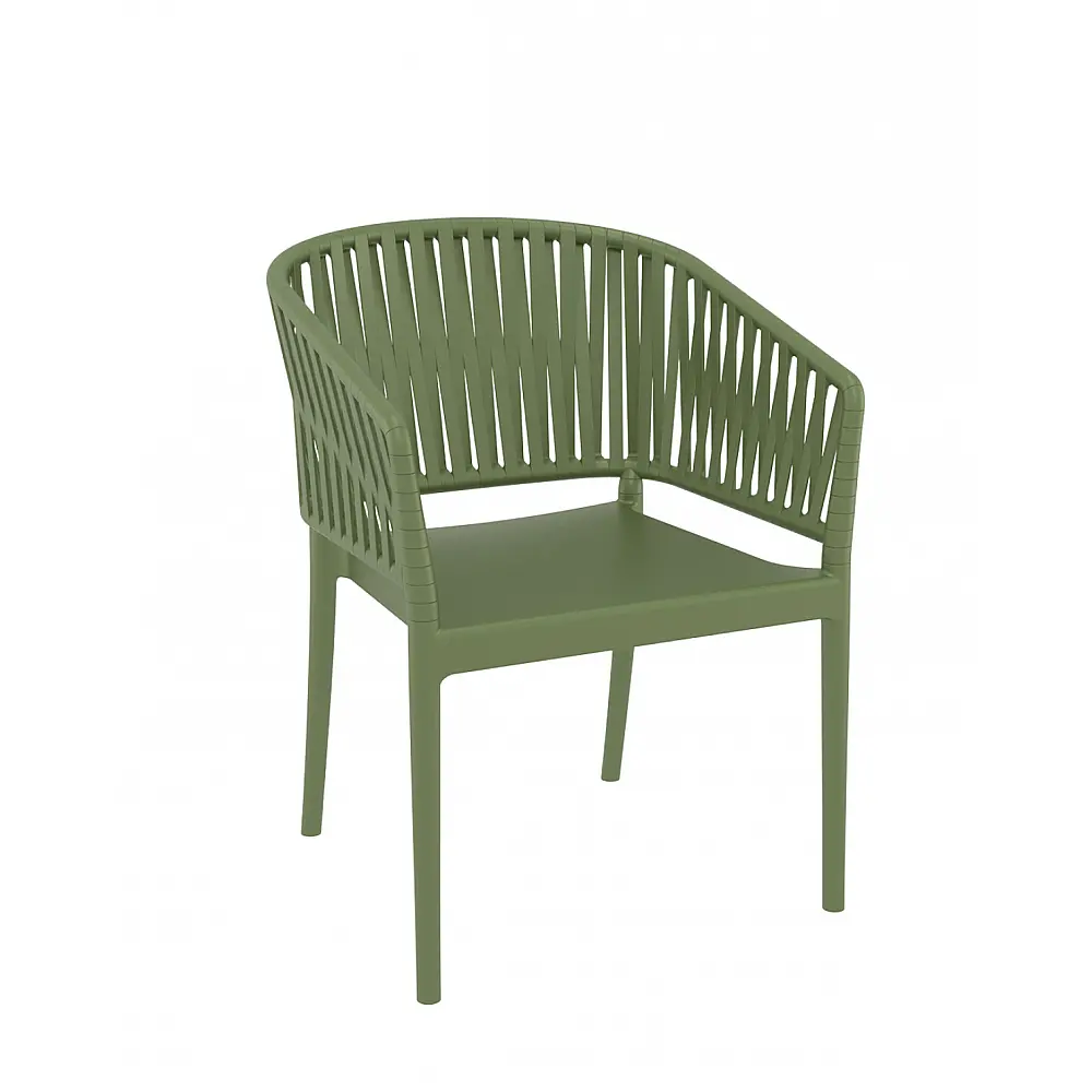 Portofino/P Armchair Olive Green - Πολυπροπυλένιο - 58x58x80 cm
