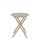 Helen/T-R60cm Folding Table Taupe - Πολυπροπυλένιο - 60x60x74 cm