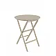 Helen/T-R60cm Folding Table Taupe - Πολυπροπυλένιο - 60x60x74 cm