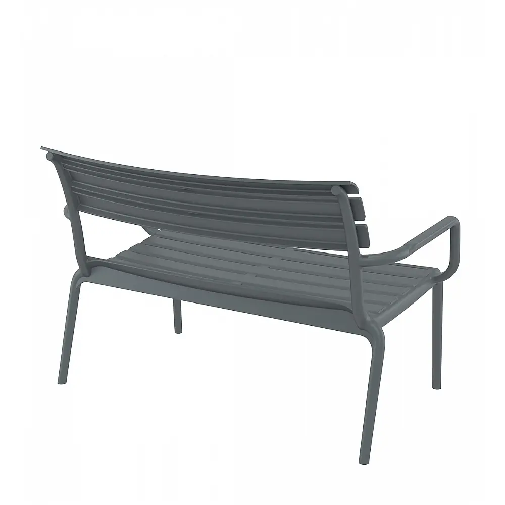 Paris/D Sofa Dark Grey - Πολυπροπυλένιο - 70x116x75 cm