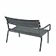 Paris/D Sofa Dark Grey - Πολυπροπυλένιο - 70x116x75 cm