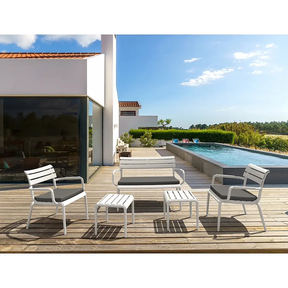 Paris/D Sofa White - Πολυπροπυλένιο - 70x116x75 cm Paris/D Sofa White - Πολυπροπυλένιο - 70x116x75 cm