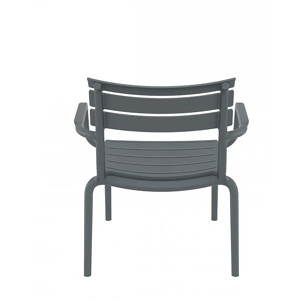 Paris/P-L Lounge Armchair Dark Grey - Πολυπροπυλένιο - 70x68x76 cm Paris/P-L Lounge Armchair Dark Grey - Πολυπροπυλένιο - 70x68x76 cm
