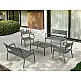 Paris/P-L Lounge Armchair Dark Grey - Πολυπροπυλένιο - 70x68x76 cm Paris/P-L Lounge Armchair Dark Grey - Πολυπροπυλένιο - 70x68x76 cm