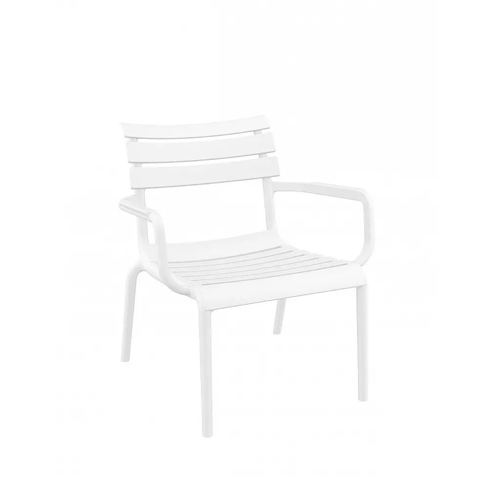 Paris/P-L Lounge Armchair White - Πολυπροπυλένιο - 70x68x76 cm