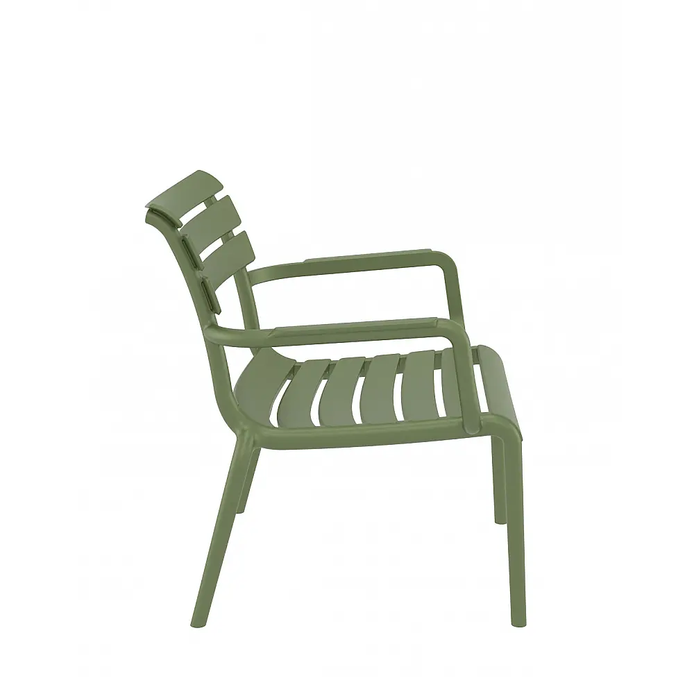 Paris/P-L Lounge Armchair Olive Green - Πολυπροπυλένιο - 70x68x76 cm