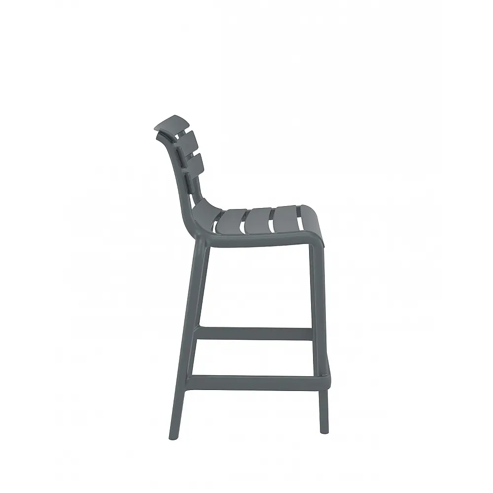 Helen/S-65 Barstool Dark Grey - Πολυπροπυλένιο - 55x52x95 cm
