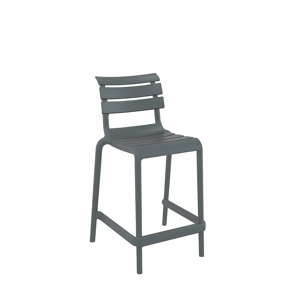 Helen/S-65 Barstool Dark Grey - Πολυπροπυλένιο - 55x52x95 cm