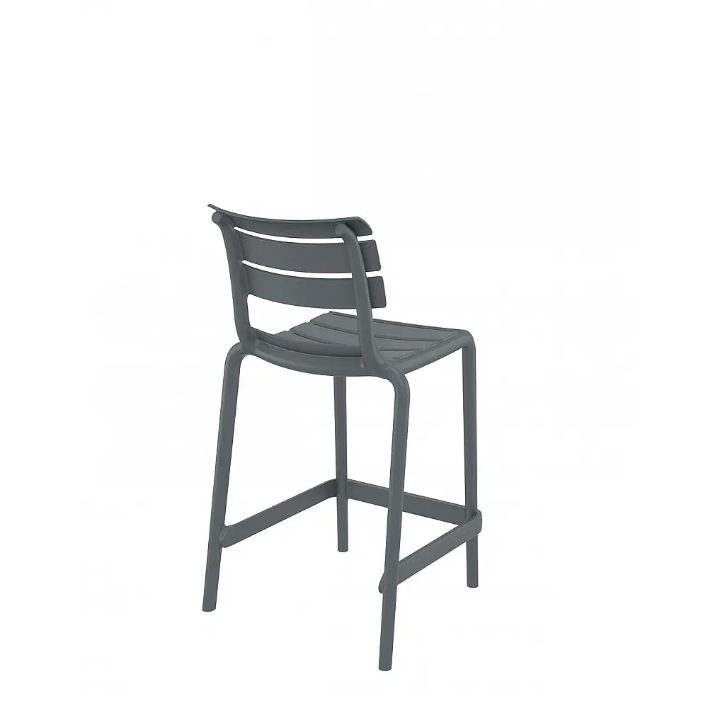 Helen/S-65 Barstool Dark Grey - Πολυπροπυλένιο - 55x52x95 cm Helen/S-65 Barstool Dark Grey - Πολυπροπυλένιο - 55x52x95 cm