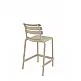 Helen/S-65 Barstool Taupe - Πολυπροπυλένιο - 55x52x95 cm Helen/S-65 Barstool Taupe - Πολυπροπυλένιο - 55x52x95 cm