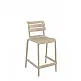Helen/S-65 Barstool Taupe - Πολυπροπυλένιο - 55x52x95 cm Helen/S-65 Barstool Taupe - Πολυπροπυλένιο - 55x52x95 cm