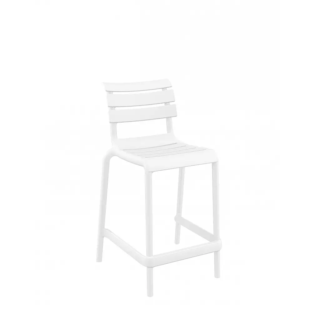 Helen/S-65 Barstool White - Πολυπροπυλένιο - 55x52x95 cm
