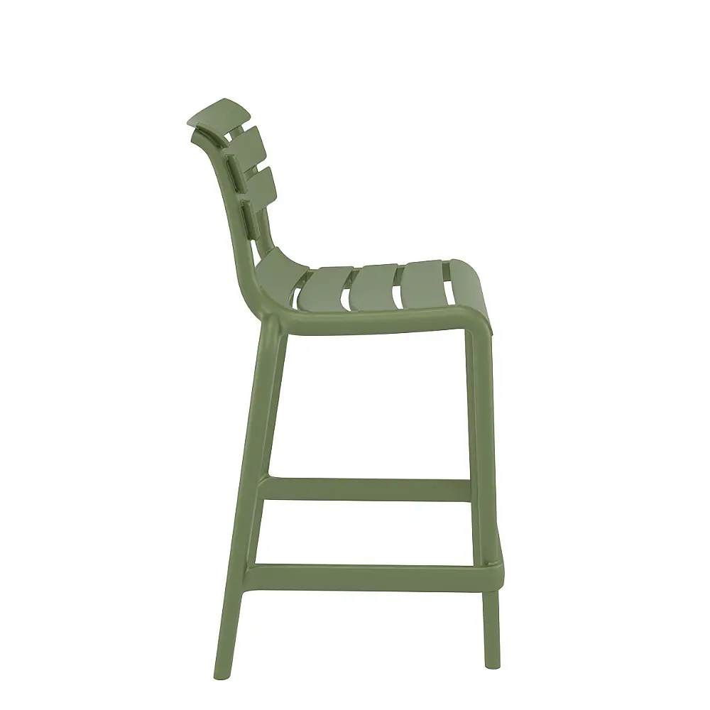 Helen/S-65 Barstool Olive Green - Πολυπροπυλένιο - 55x52x95 cm