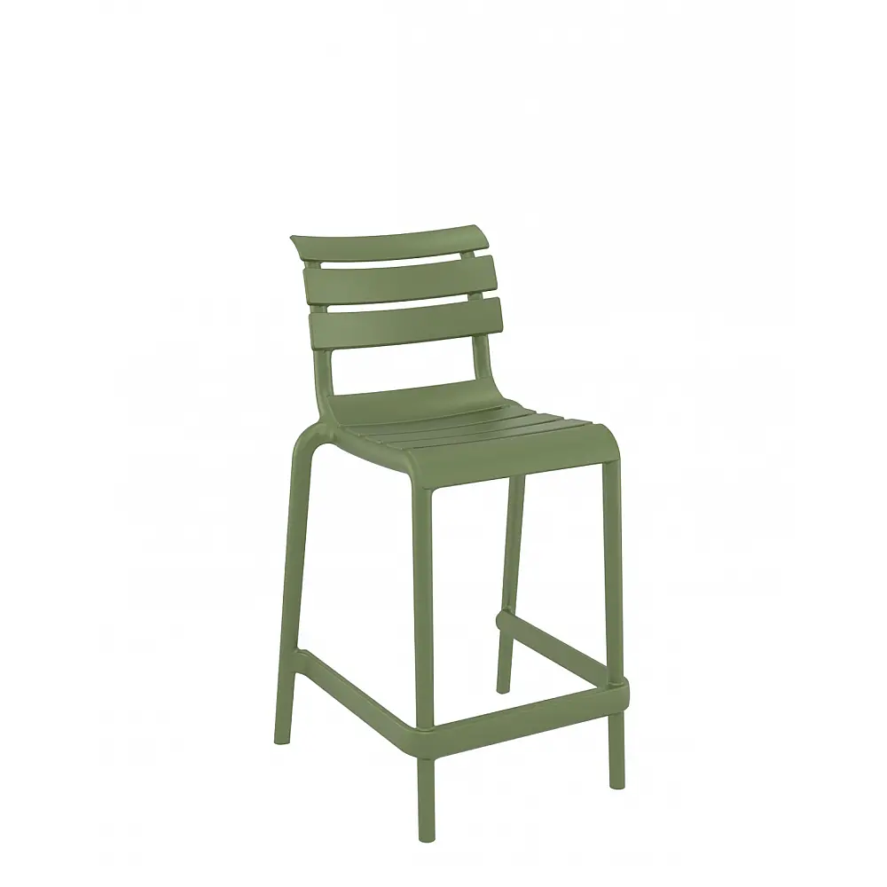 Helen/S-65 Barstool Olive Green - Πολυπροπυλένιο - 55x52x95 cm