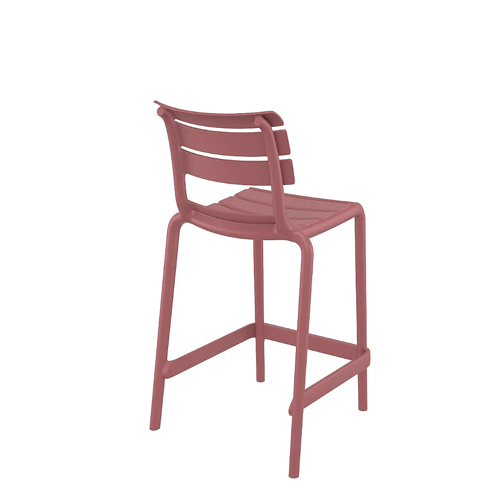 Helen/S-65 Barstool Marsala - Πολυπροπυλένιο - 55x52x95 cm