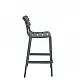 Helen/S-75 Barstool Dark Grey - Πολυπροπυλένιο - 55x53x105 cm