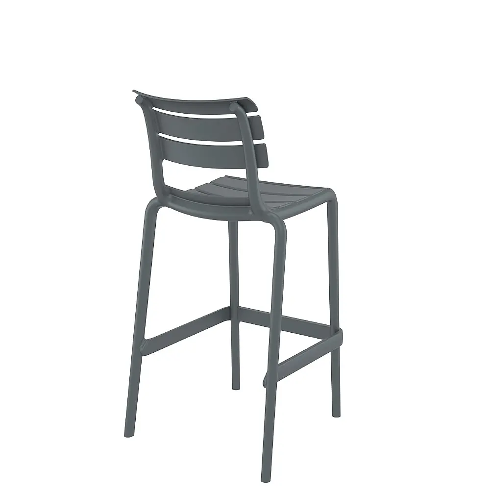 Helen/S-75 Barstool Dark Grey - Πολυπροπυλένιο - 55x53x105 cm