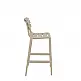 Helen/S-75 Barstool Taupe - Πολυπροπυλένιο - 55x53x105 cm