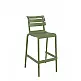 Helen/S-75 Barstool Olive Green - Πολυπροπυλένιο - 55x53x105 cm