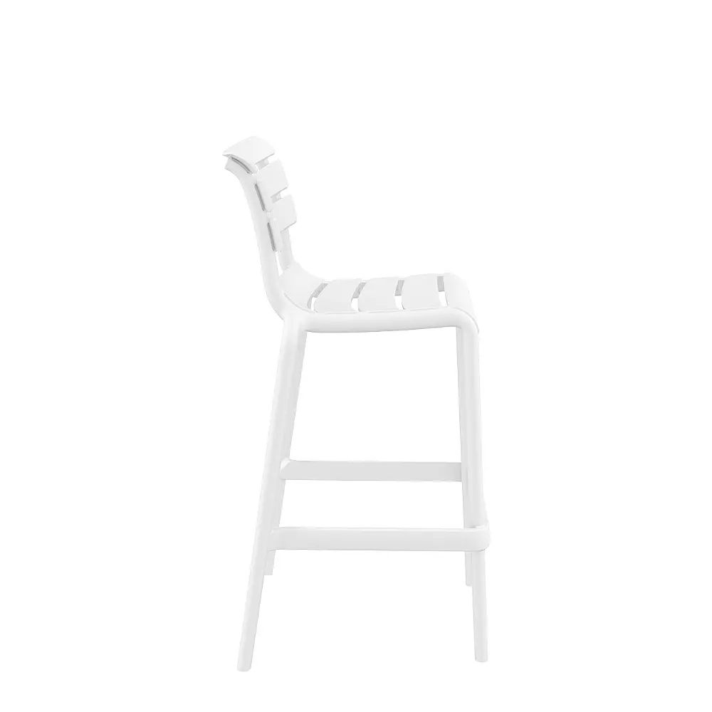 Helen/S-75 Barstool White - Πολυπροπυλένιο - 55x53x105 cm