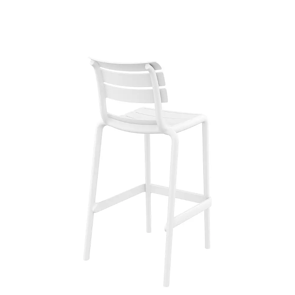 Helen/S-75 Barstool White - Πολυπροπυλένιο - 55x53x105 cm