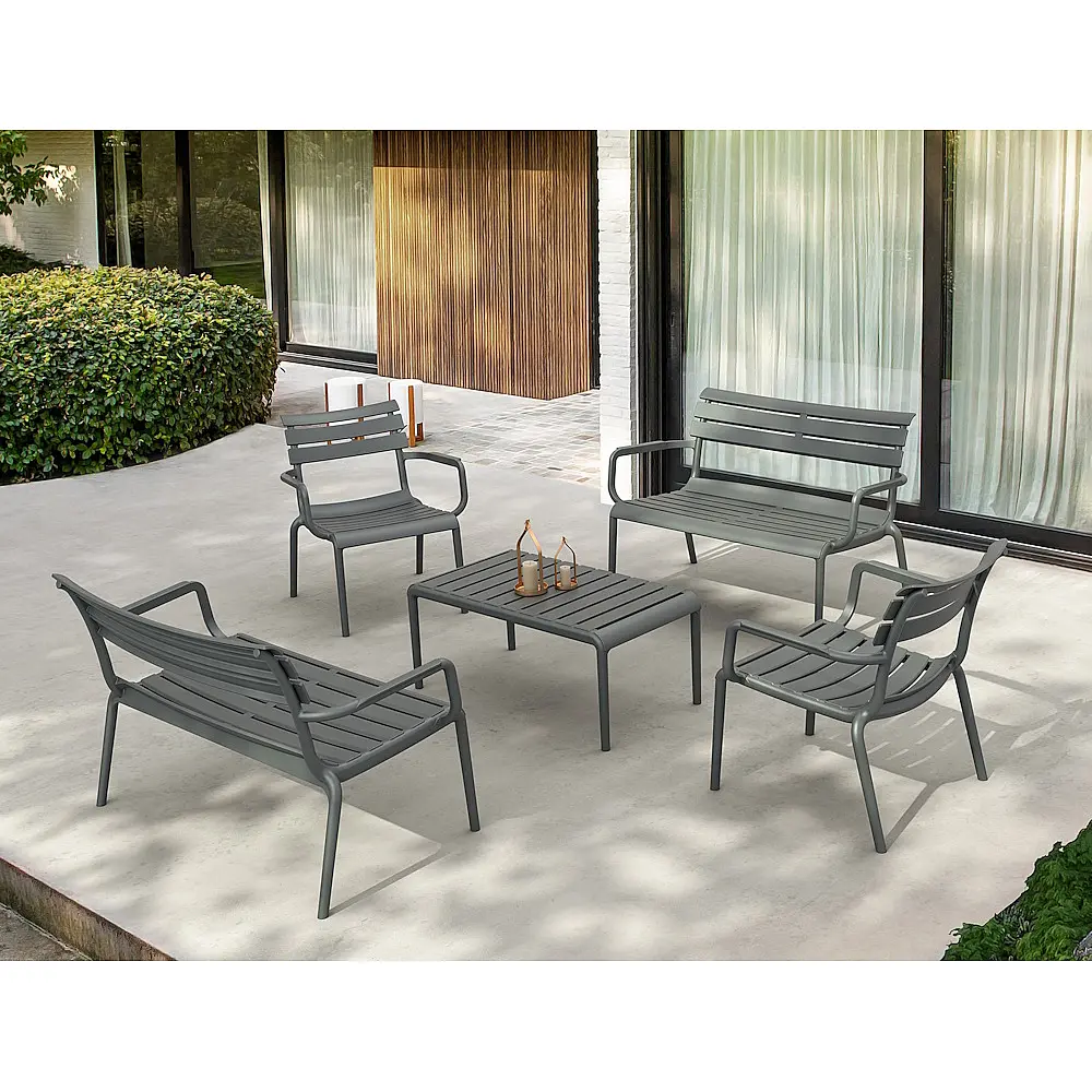 Paris/T-90x50xY.40cm Table Dark Grey - Πολυπροπυλένιο - 50x90x40 cm Paris/T-90x50xY.40cm Table Dark Grey - Πολυπροπυλένιο - 50x90x40 cm