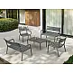 Paris/T-90x50xY.40cm Table Dark Grey - Πολυπροπυλένιο - 50x90x40 cm Paris/T-90x50xY.40cm Table Dark Grey - Πολυπροπυλένιο - 50x90x40 cm
