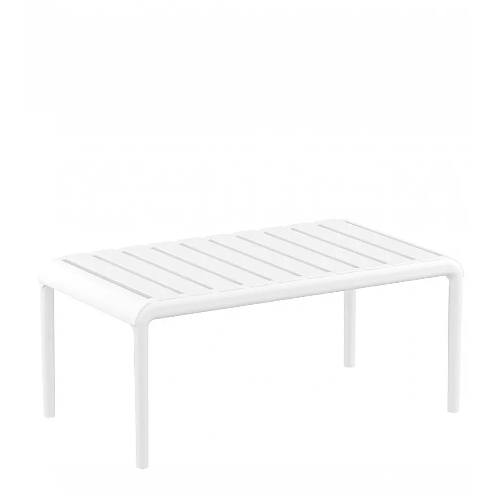 Paris/T-90x50xY.40cm Table White - Πολυπροπυλένιο - 50x90x40 cm