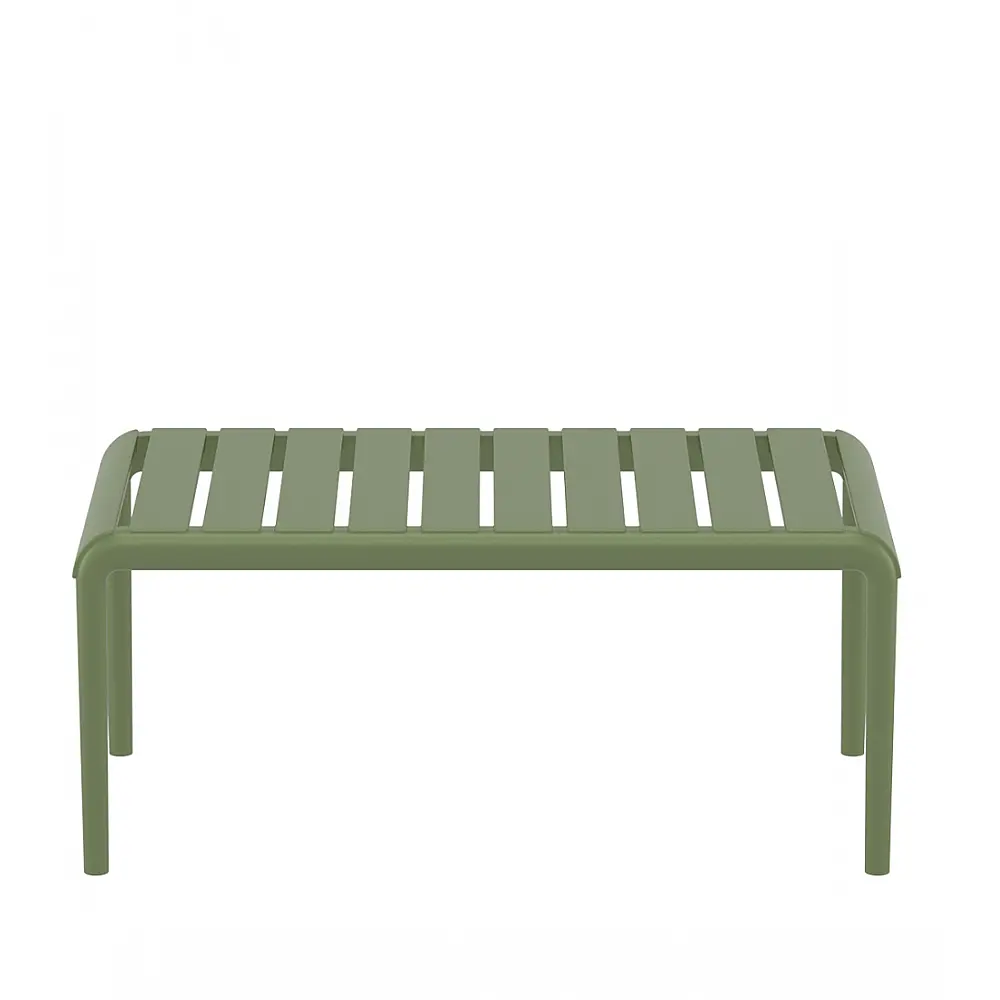 Paris/T-90x50xY.40cm Table Olive Green - Πολυπροπυλένιο - 50x90x40 cm