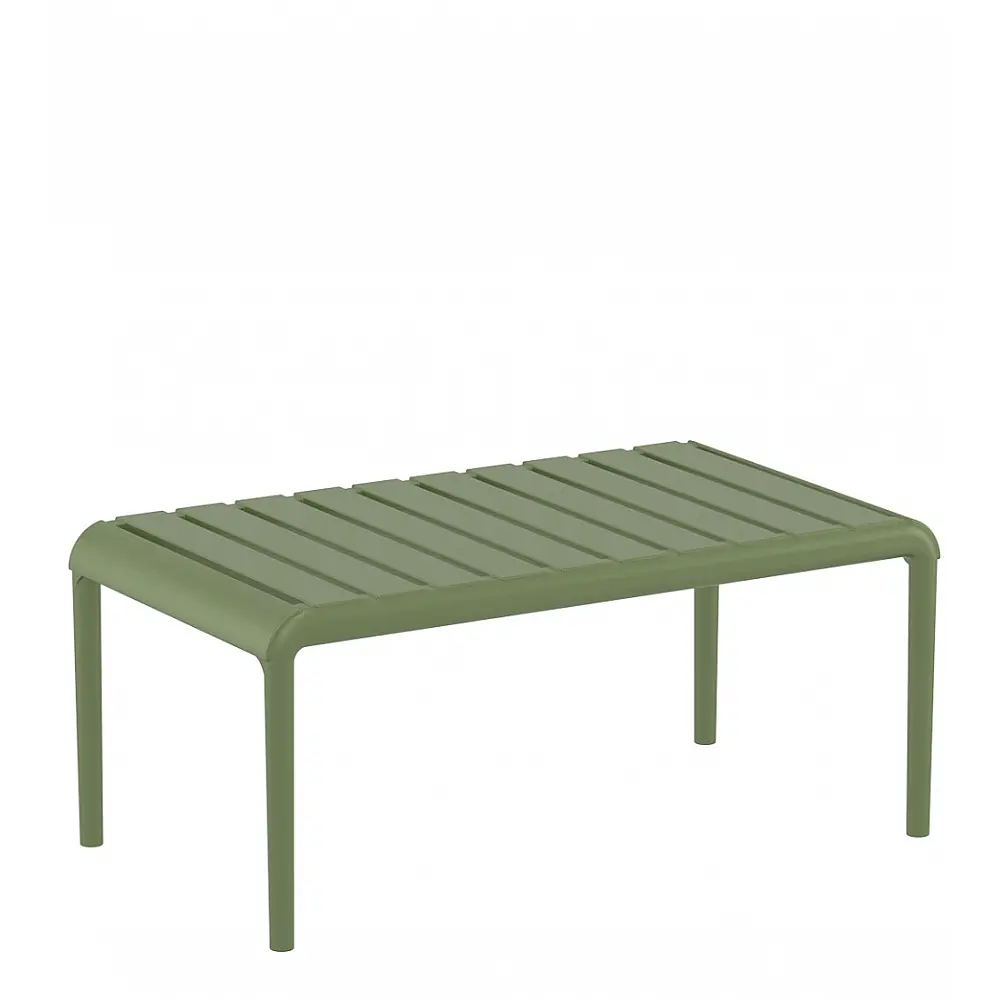 Paris/T-90x50xY.40cm Table Olive Green - Πολυπροπυλένιο - 50x90x40 cm